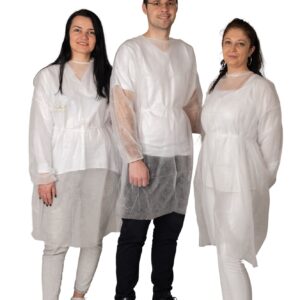 Disposable gown TNT 25gr / m2